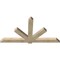 Ekena Millwork Kennewick Rough Sawn Timber Gable Bracket, Douglas Fir, 84"W x 45"H x 4"D x 6"F, 13/12 Pitch GBW084X45X0406KEN00RDF - alternate 2